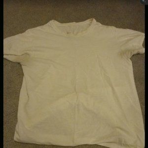 White Boys Hanes Short Sleeve Shirt Undershirt Tee Size XL 18-20